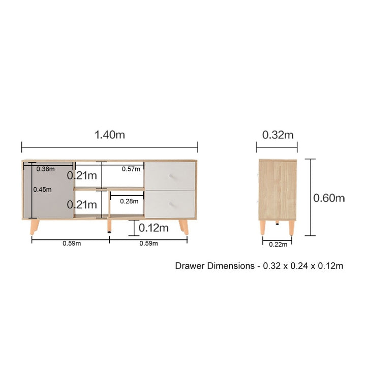 QUINN Modern Wood TV Stand