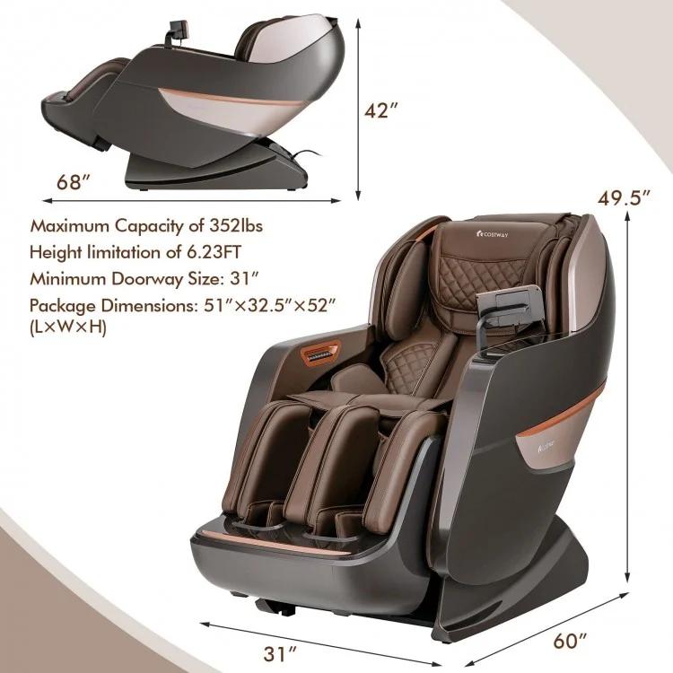 COSTWAY Zero Gravity Full-Body Massage Recliner