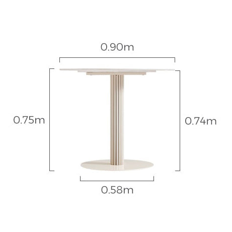 SABINE White Dining Table