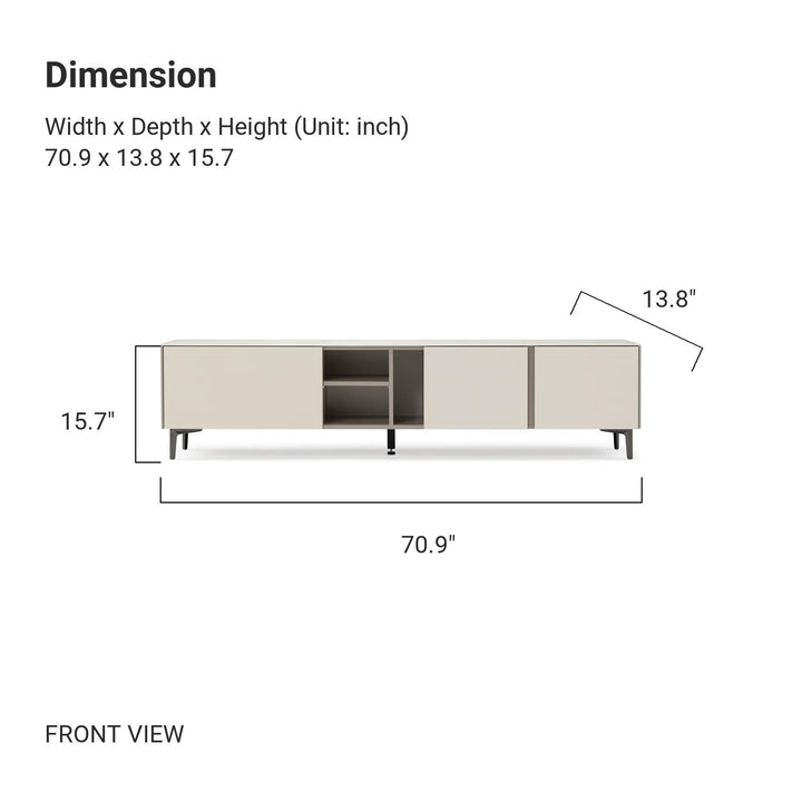 OLIVIA Sintered Stone TV Stand