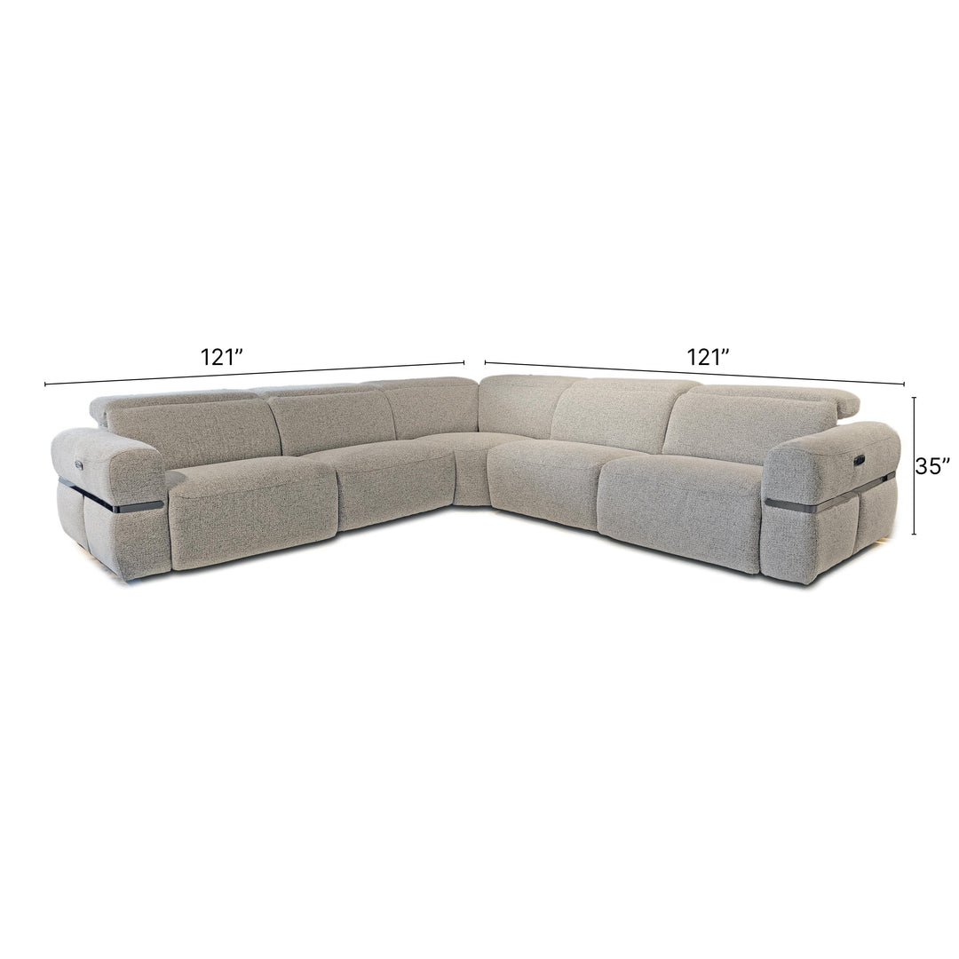 ZEPHYR Spacious Fabric Sectional