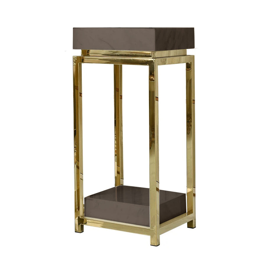 ELISARA Natural Marble End Table