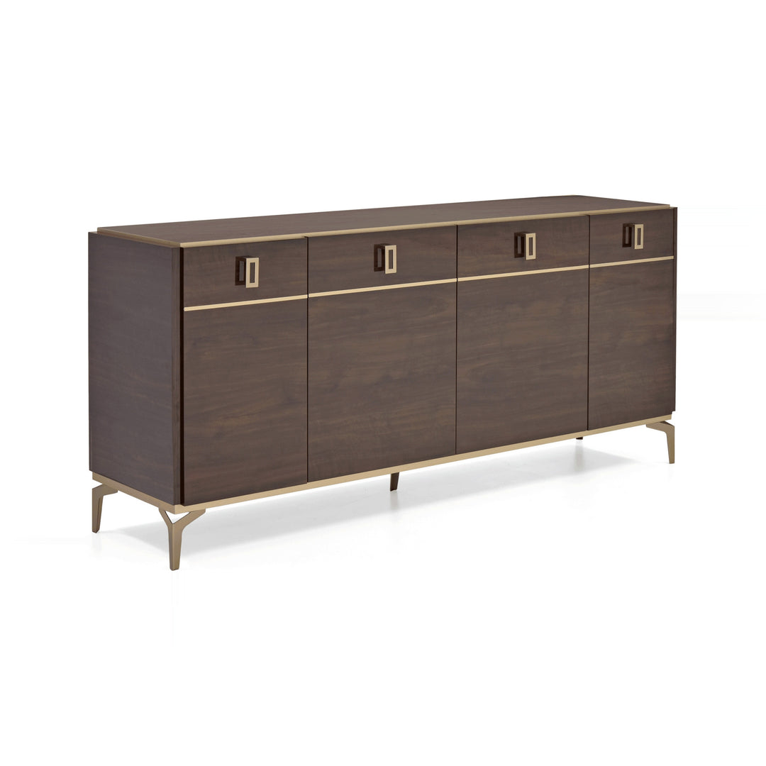 EVA 4 Doors Walnut Sideboard - Status Italy