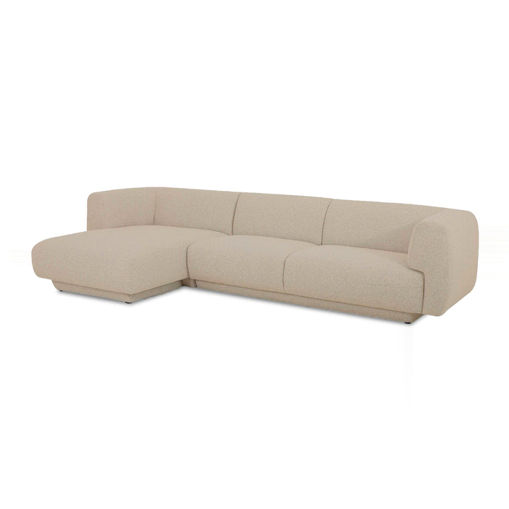 VALLEY Fabric Oatmeal Sectional Sofa