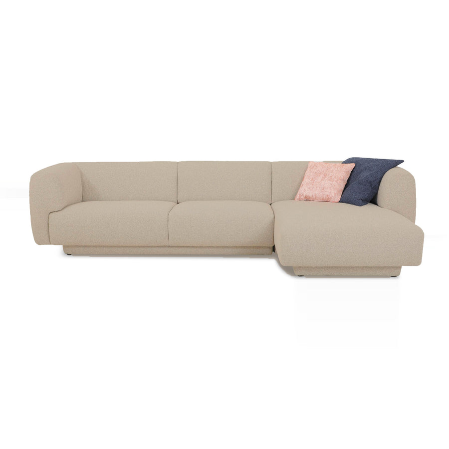 VALLEY Fabric Oatmeal Sectional Sofa