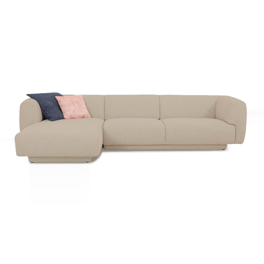 VALLEY Fabric Oatmeal Sectional Sofa