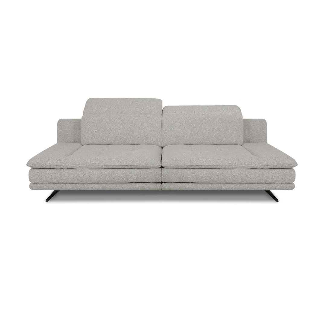 LEEROY Light Grey Fabric Sofa