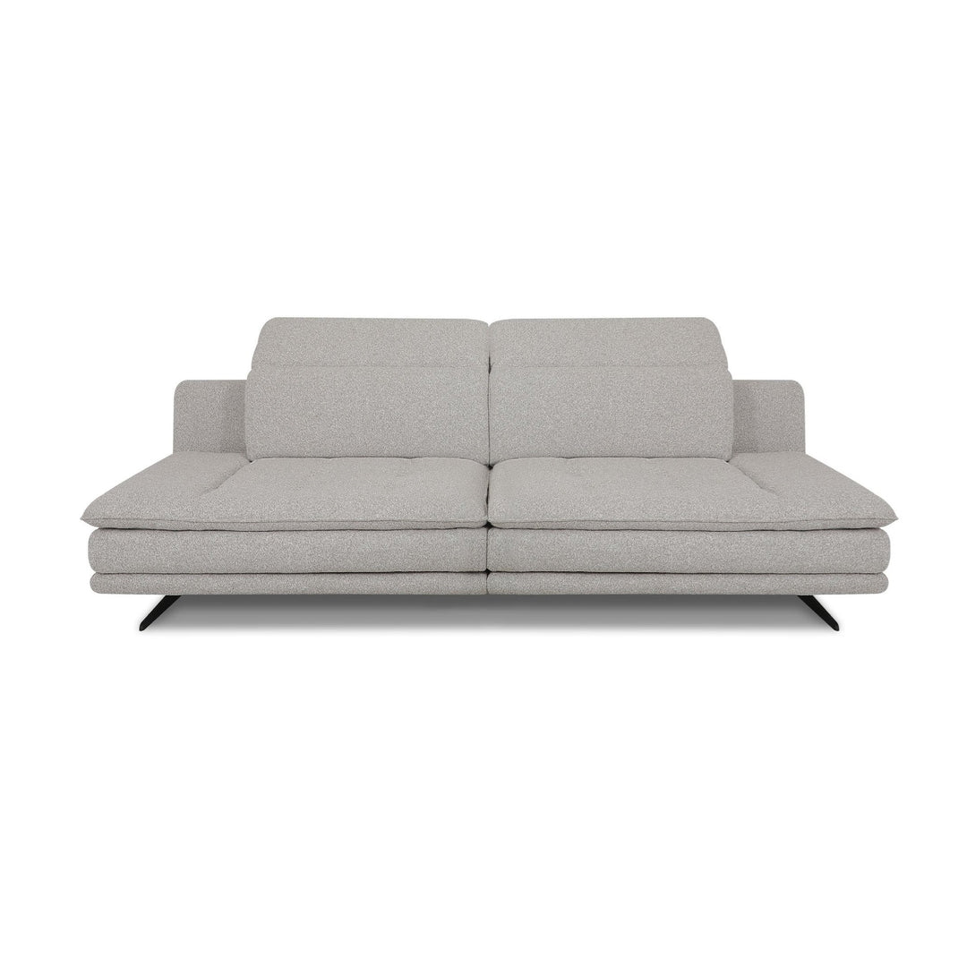 LEEROY Light Grey Fabric Sofa