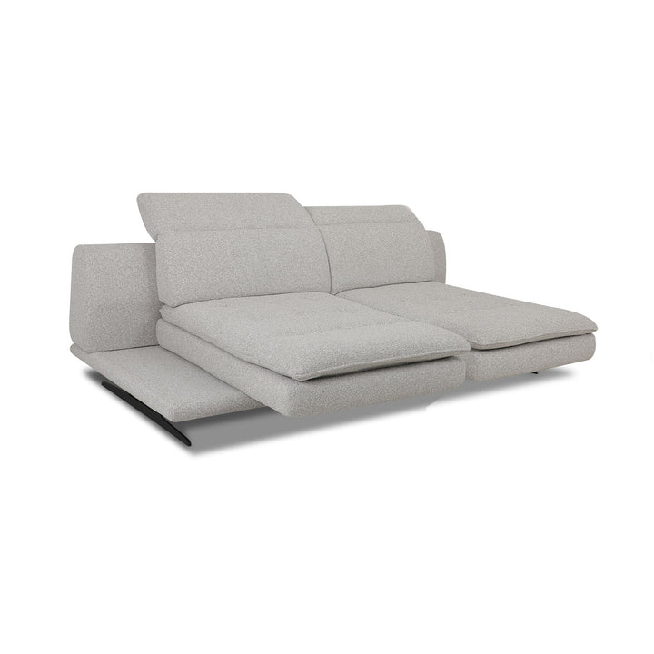 LEEROY Light Grey Fabric Sofa