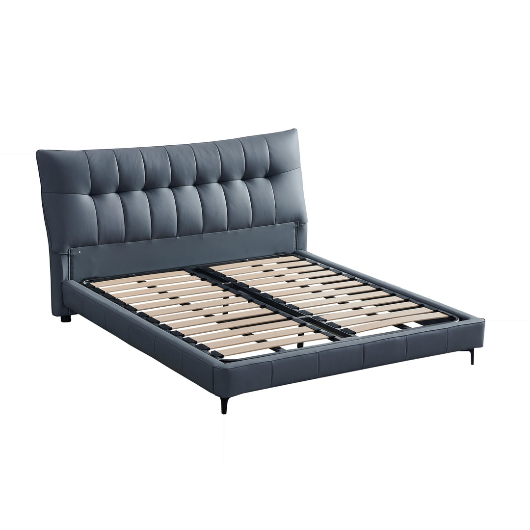 SERAPHINA Luxe Leather Upholstered Bed