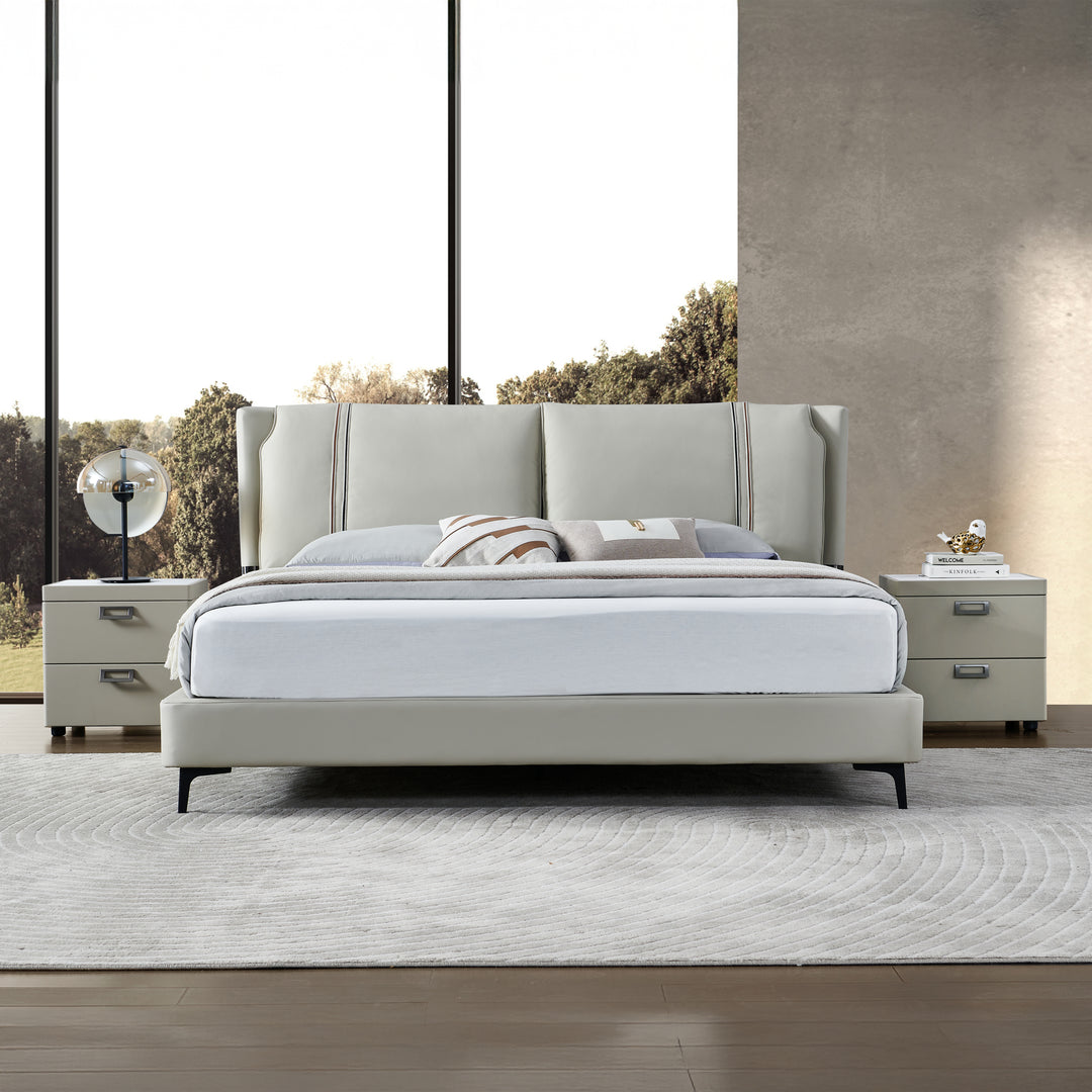 SELWYN Luxe Leather Bed