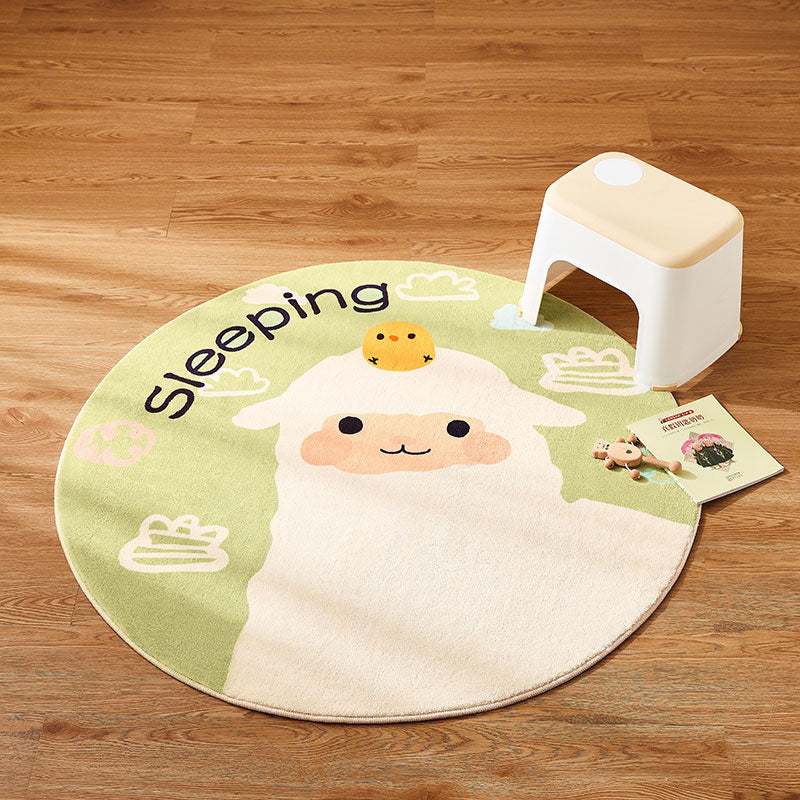 LULU Adorable Sheep Round Play Rug