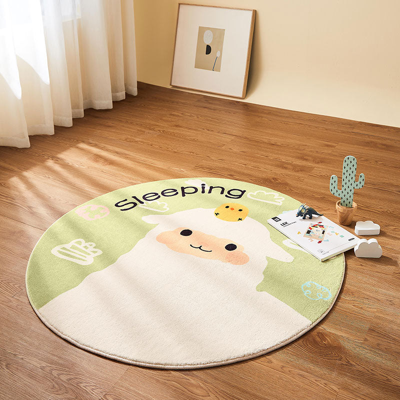 LULU Adorable Sheep Round Play Rug