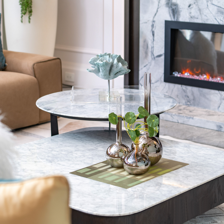 DRESDEN White Marble Coffee Table