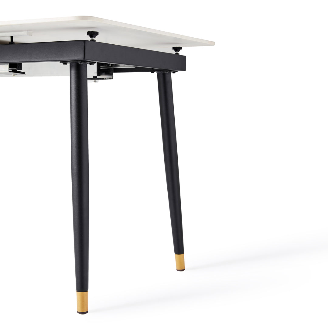 OSWELL Ceramic Extendable Dining Table