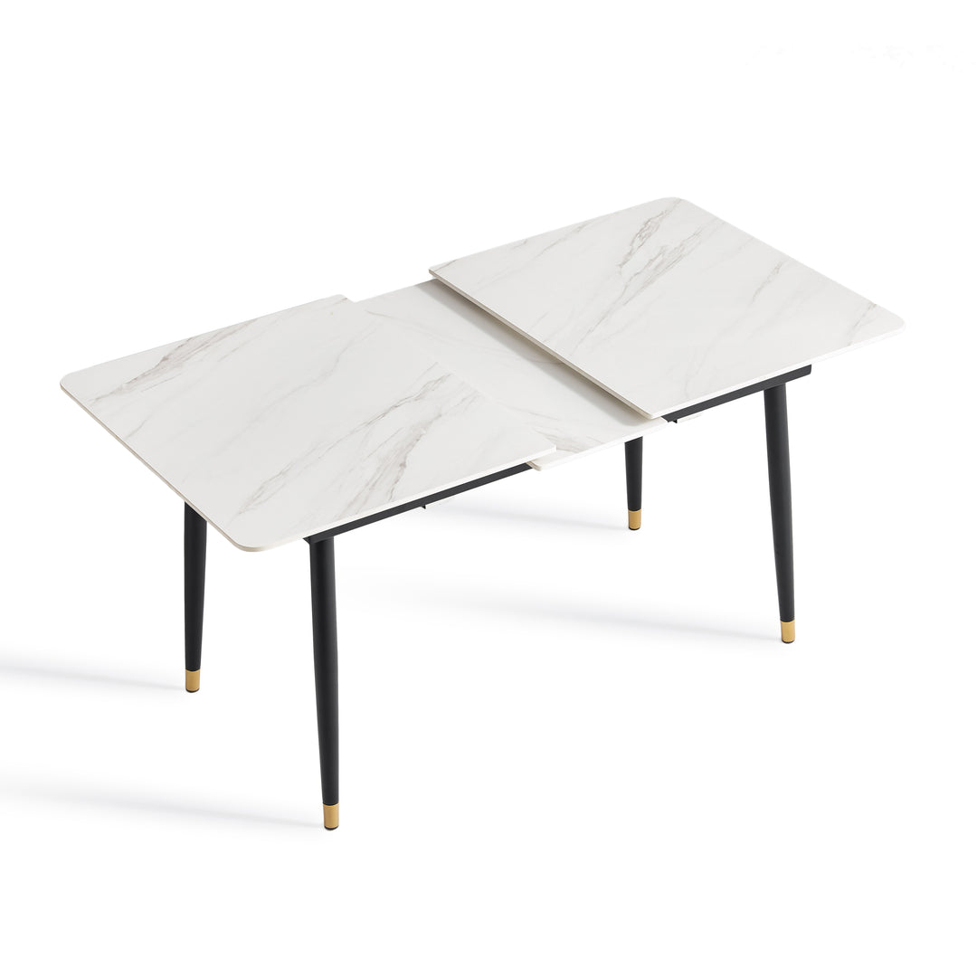 OSWELL Ceramic Extendable Dining Table