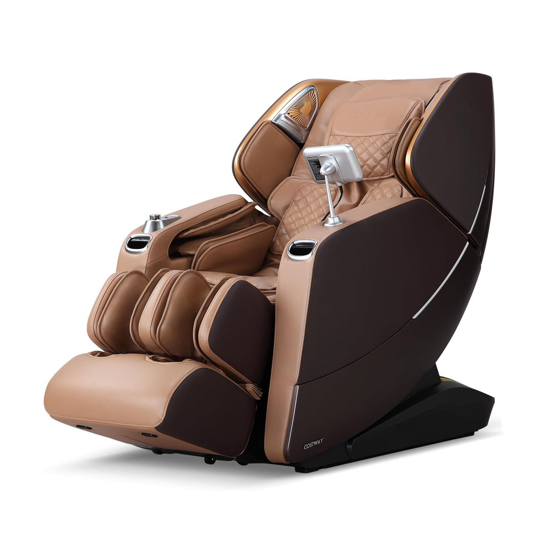 COSTWAY Heated Massage Recliner with Thai Stretching