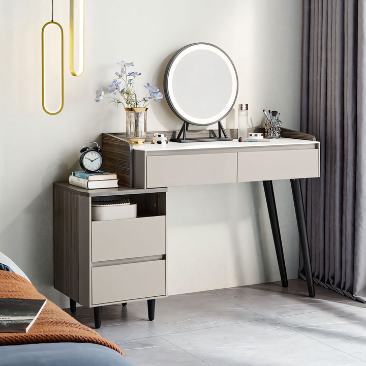 RUBY Slate Stone Extendable Vanity Table