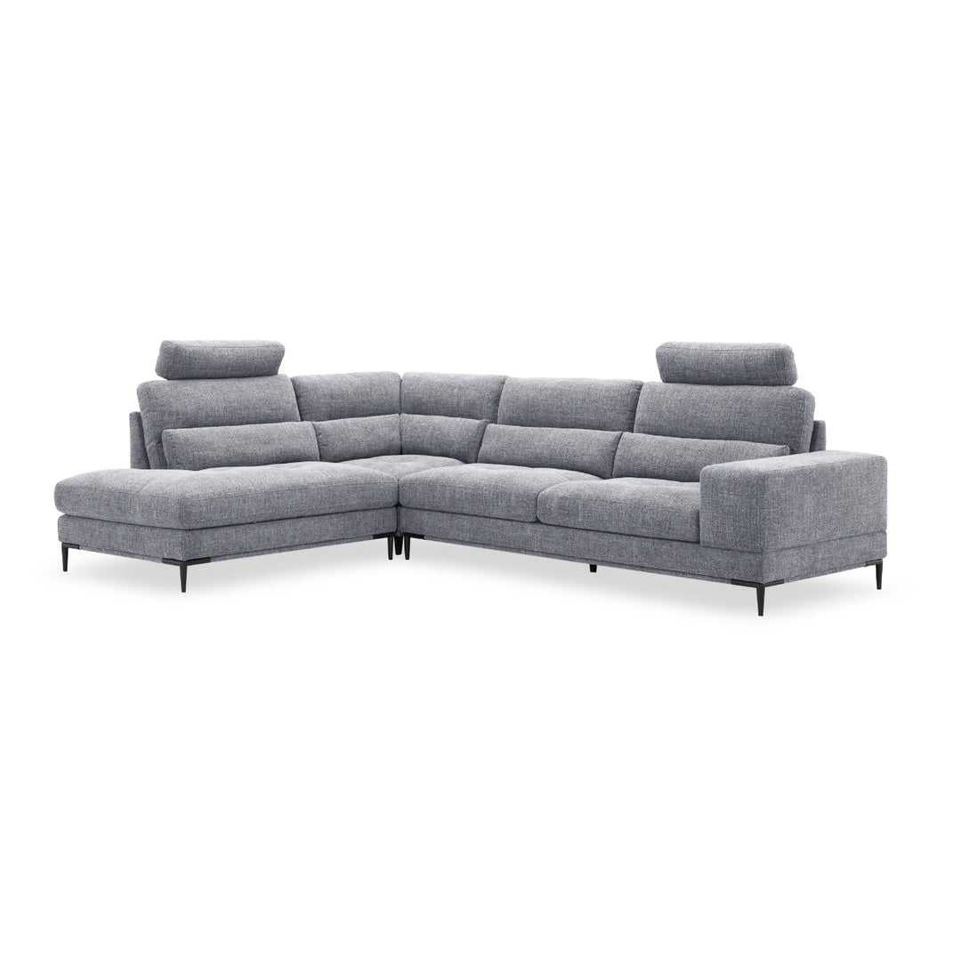 BROCK Fabric Sectional with Removable Headrests