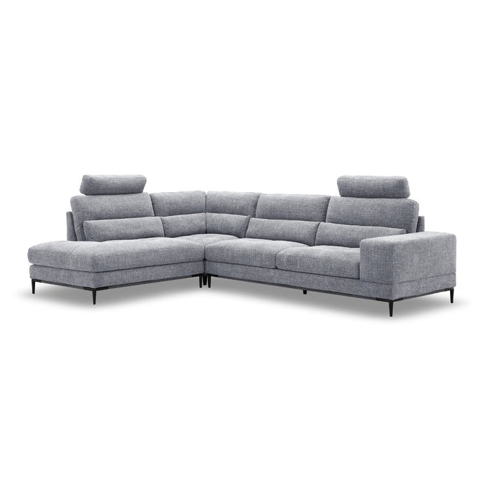 BROCK Fabric Sectional with Removable Headrests