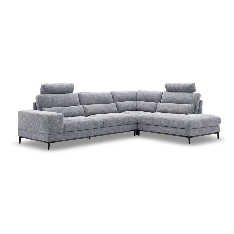 BROCK Fabric Sectional with Removable Headrests