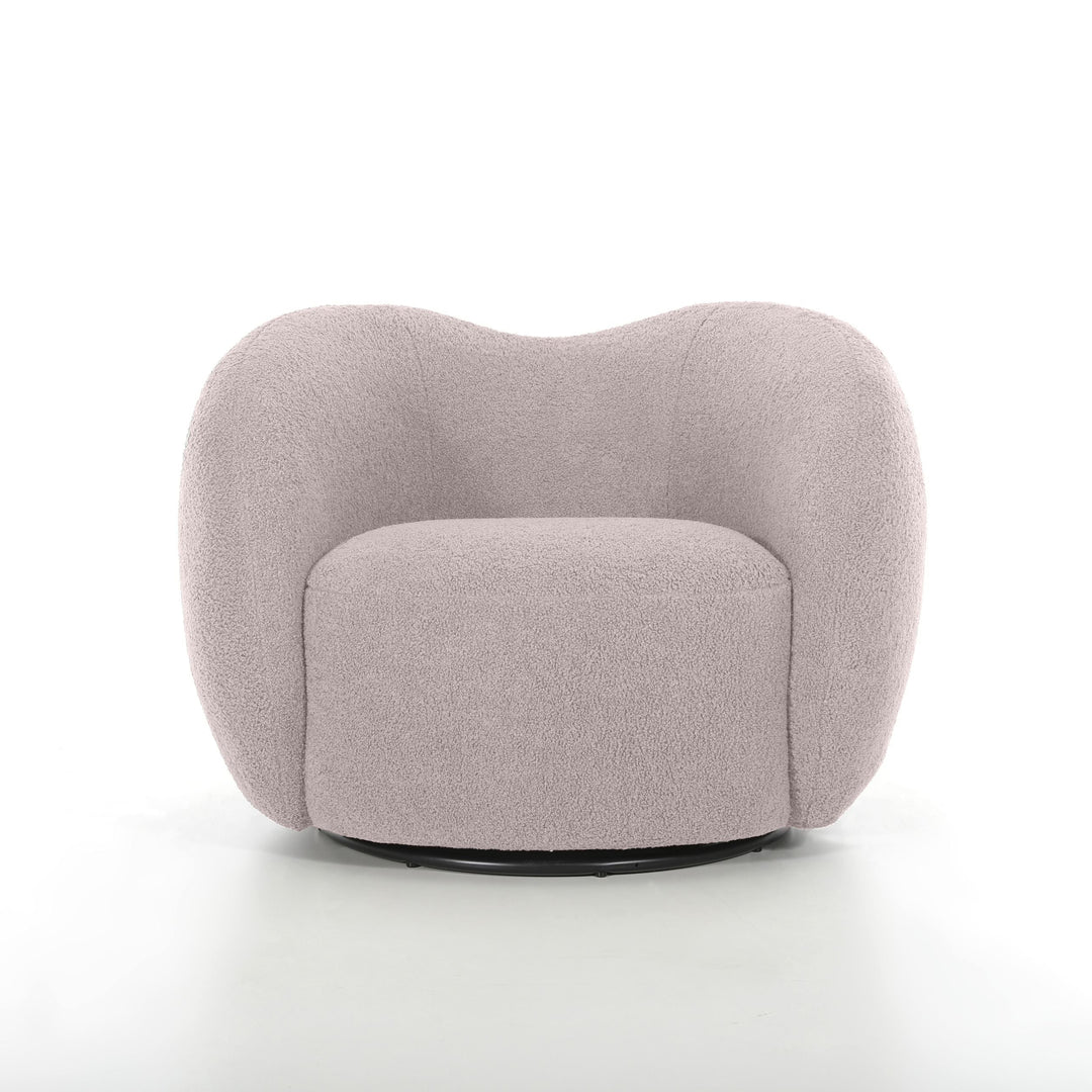 DUNE Dusty Rose Swivel Accent Chair