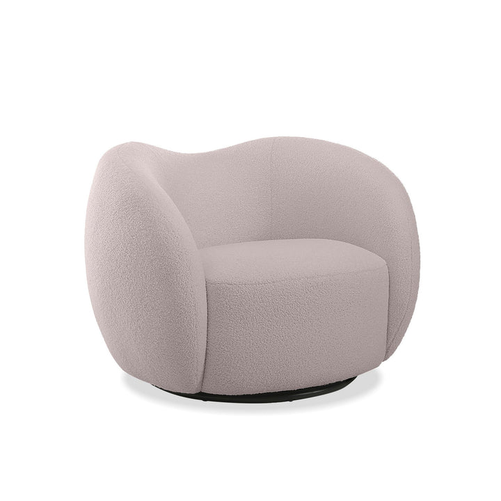 DUNE Dusty Rose Swivel Accent Chair