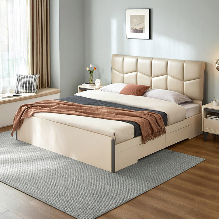 AYLA Minimalist Bed with Storage and Drawers