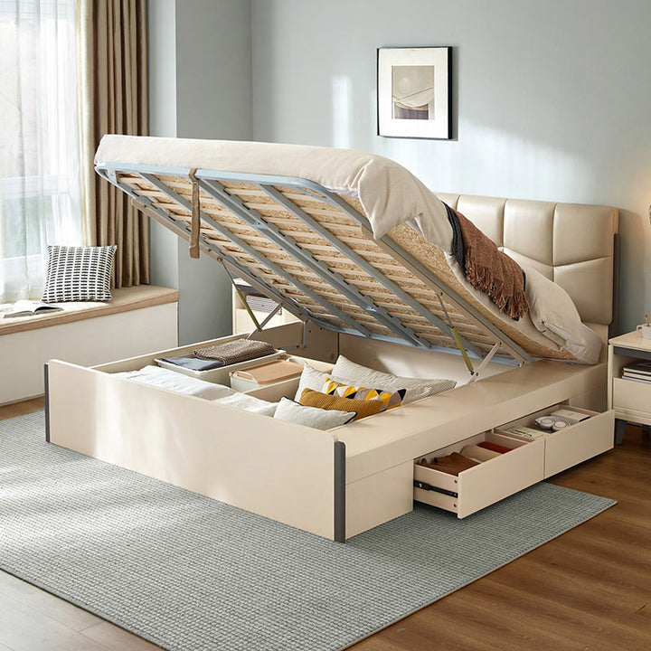 AYLA Minimalist Bed with Storage and Drawers