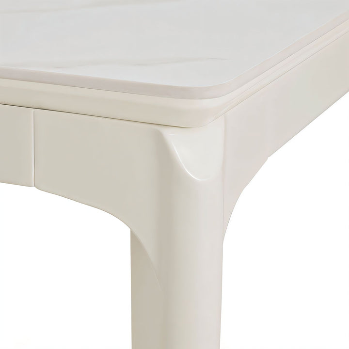 LISHA White Ceramic Dining Table