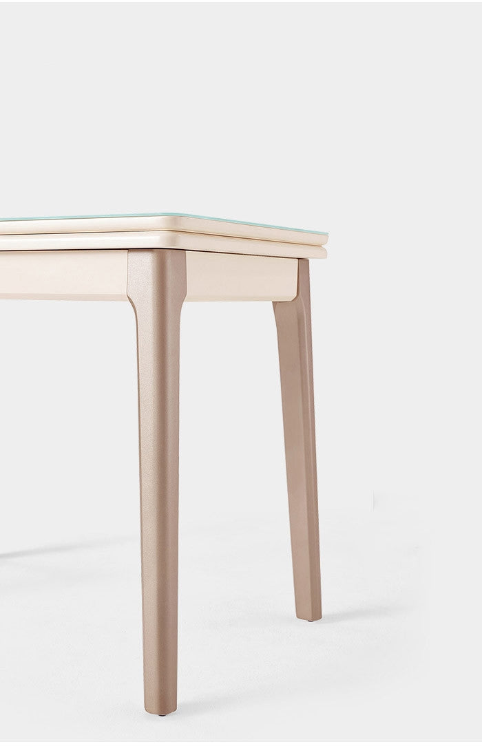 Cassian Rose Gold Extendable Dining Table