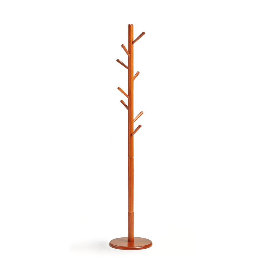 LEOPOLD Wooden Coat Rack Brown