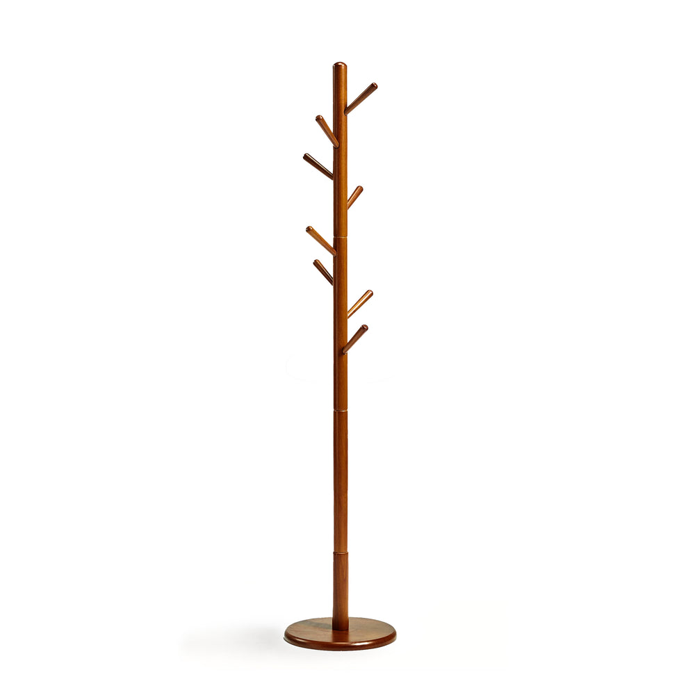 LEOPOLD Wooden Coat Rack Dark Wood