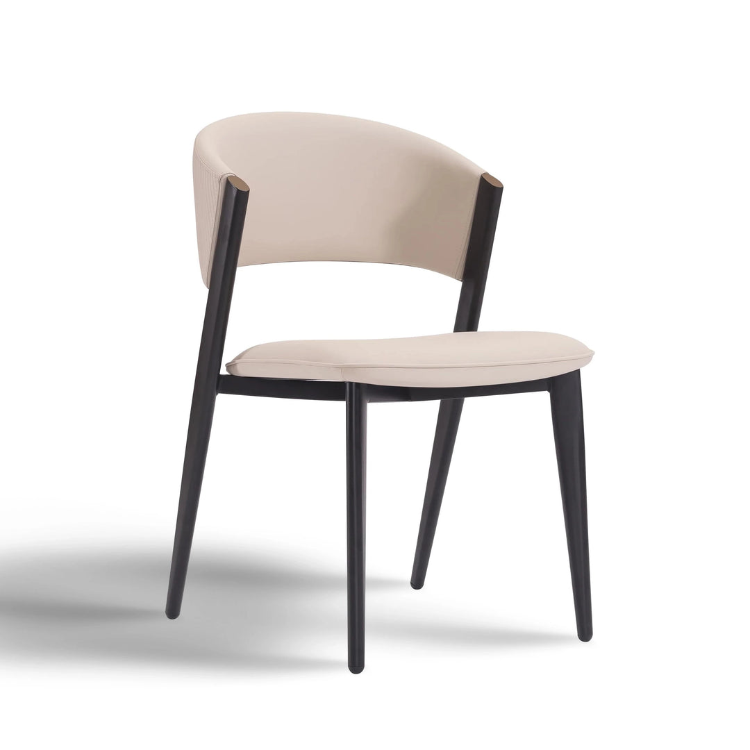 BENNETT Curved Dining Chair Black