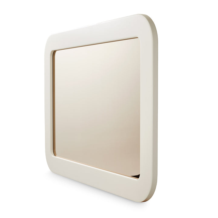 LISBON Silken Matte Cream Wall Mirror - Michael Amini