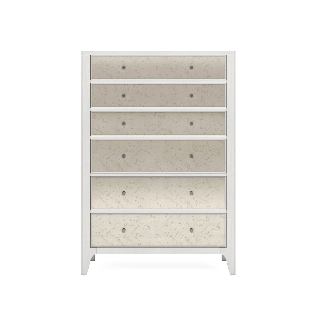 MEZZANINE Dove Grey Wood 6 Drawers Chest