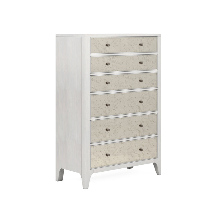 MEZZANINE Dove Grey Wood 6 Drawers Chest