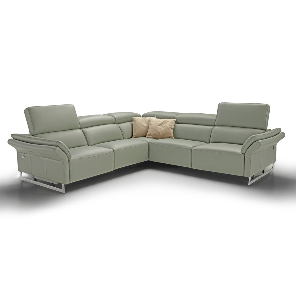 MOTTETTO Full Leather Sectional Sofa - New Trend Concept Left