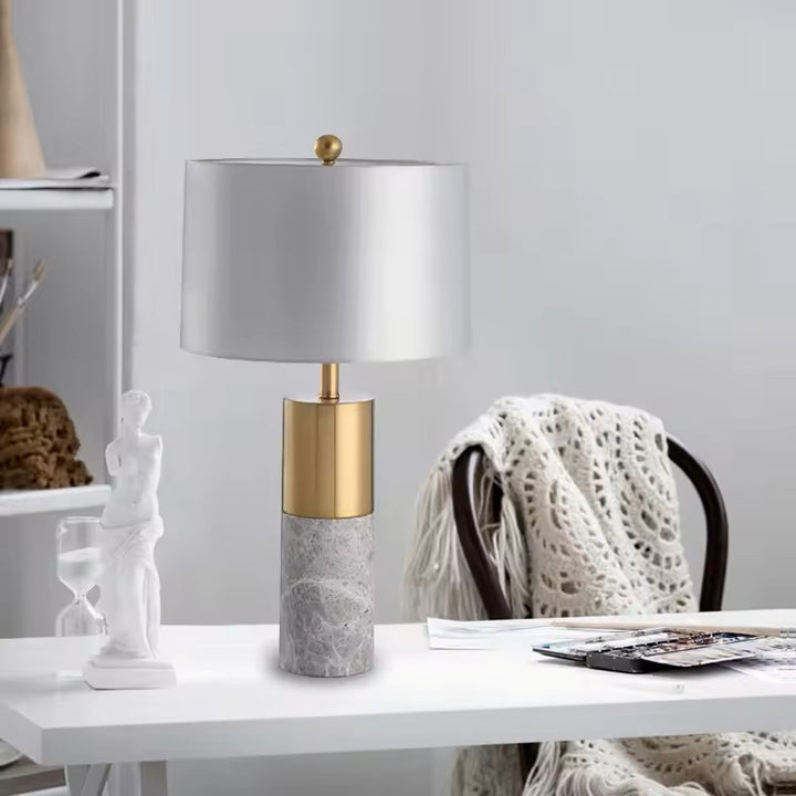 ORLENA Grey & Gold Table Lamp