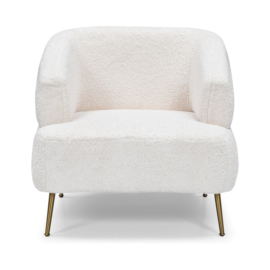 TEDDY Boucle Fabric Accent Chair