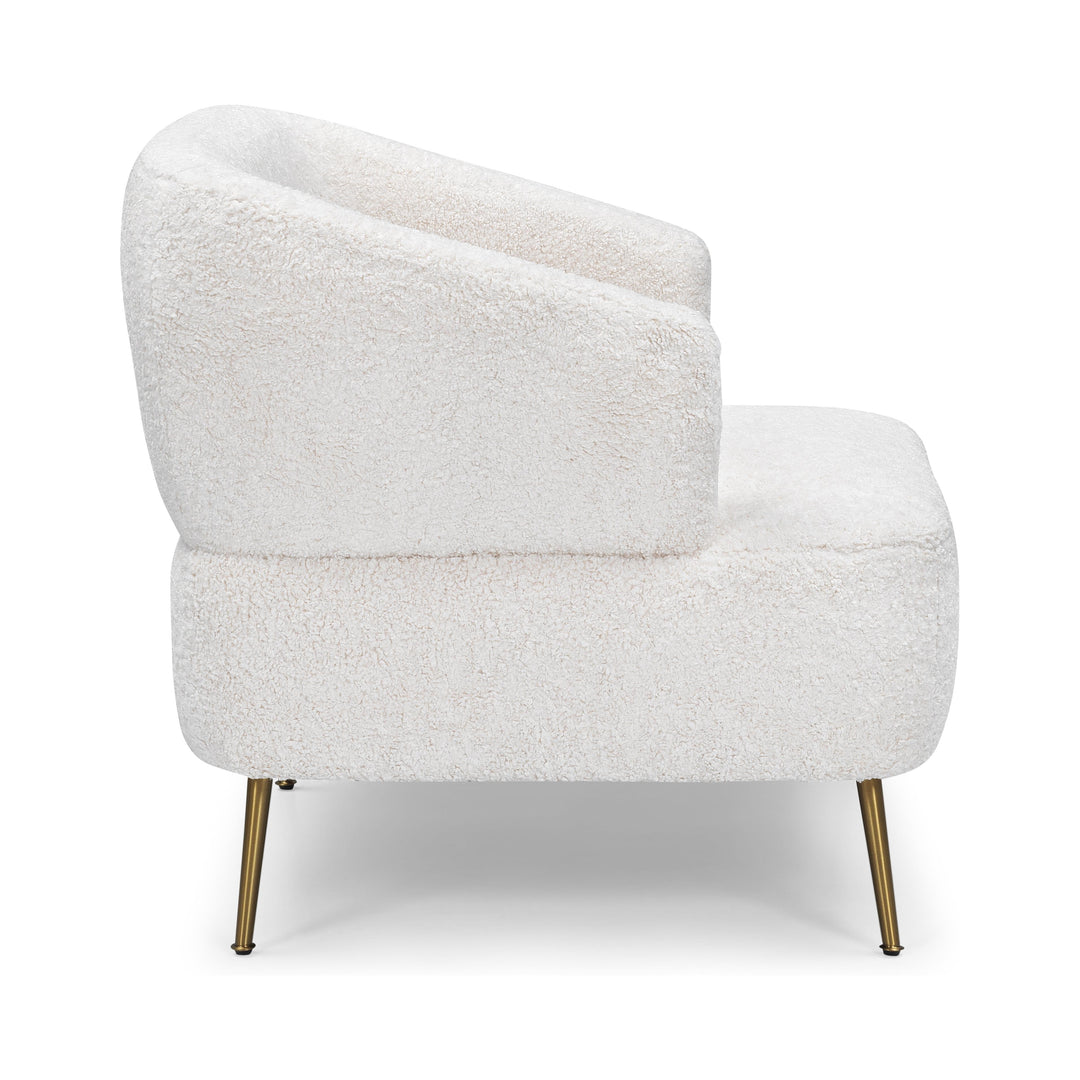 TEDDY Boucle Fabric Accent Chair