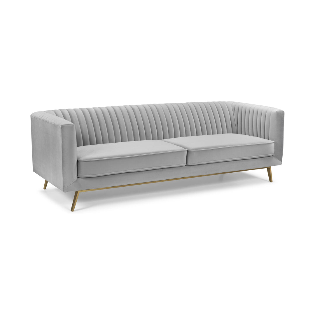 LUMENS Velvet 3 Seater Sofa