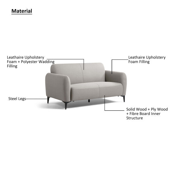 ARJUN 3-Seats Leathaire Sofa