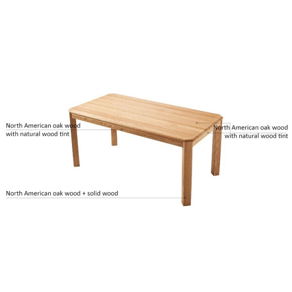 EVELYN Solid Oak Dining Table