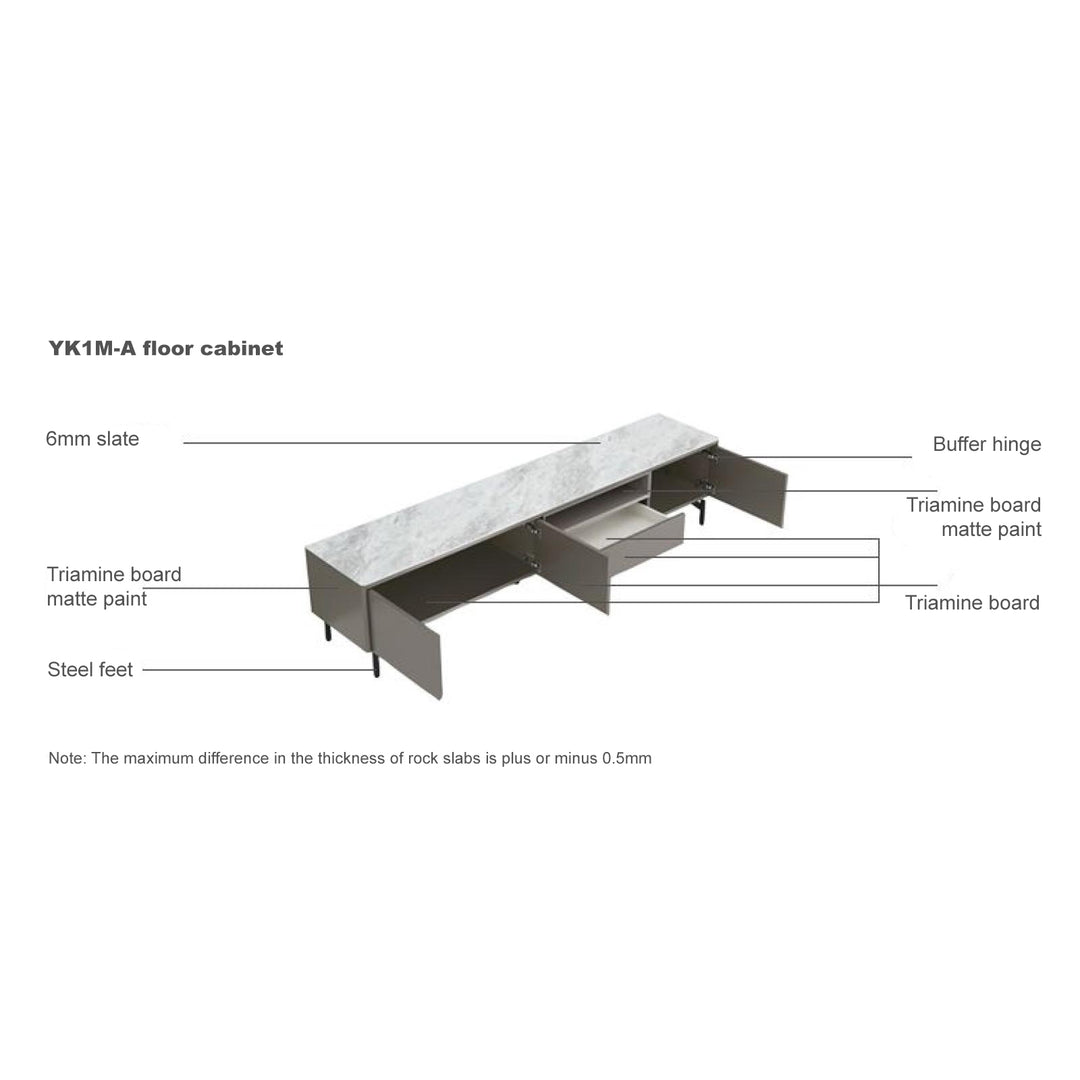 LAUREL Grey TV Stand