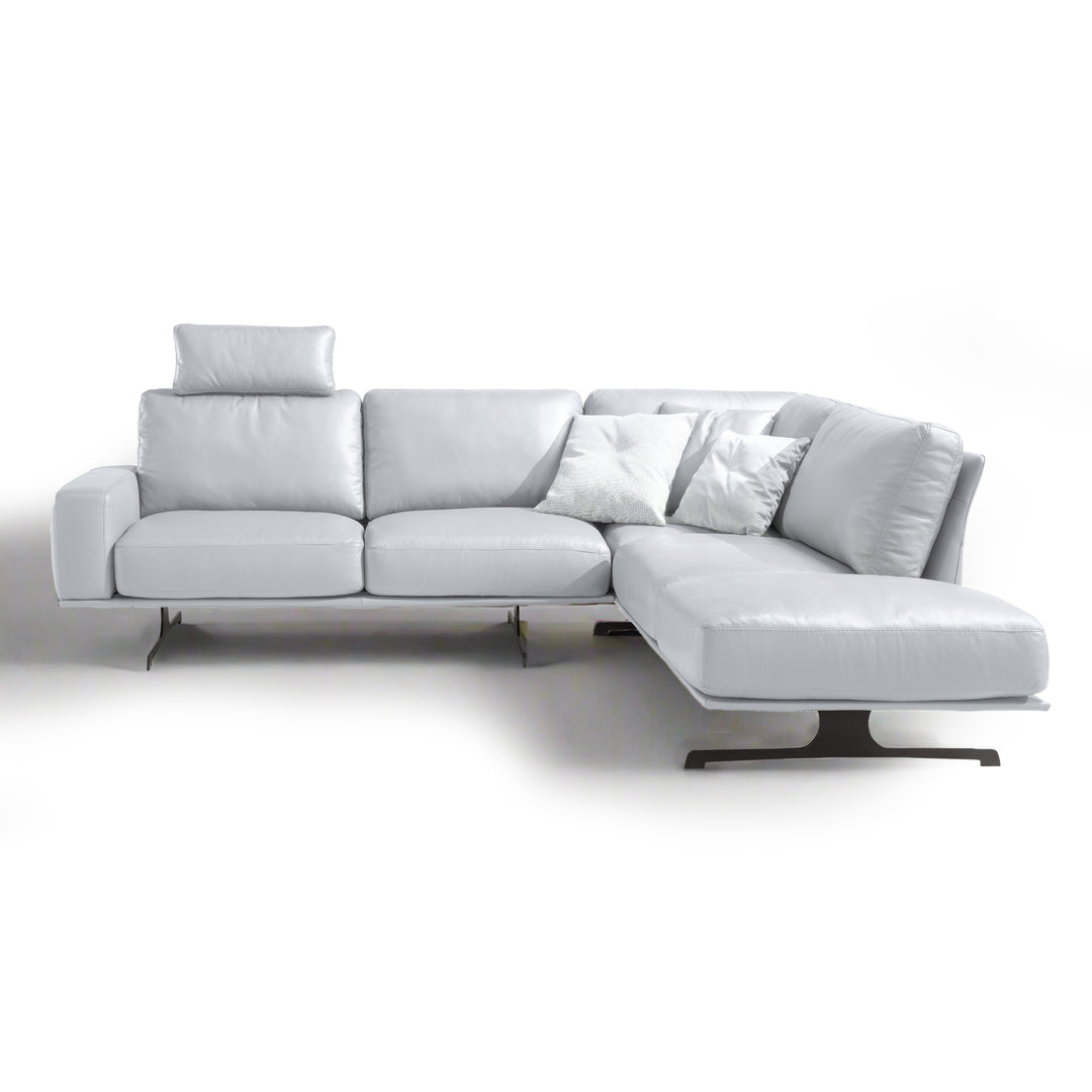 NUVOLARI Full Leather Sectional Sofa - New Trend Concept Right