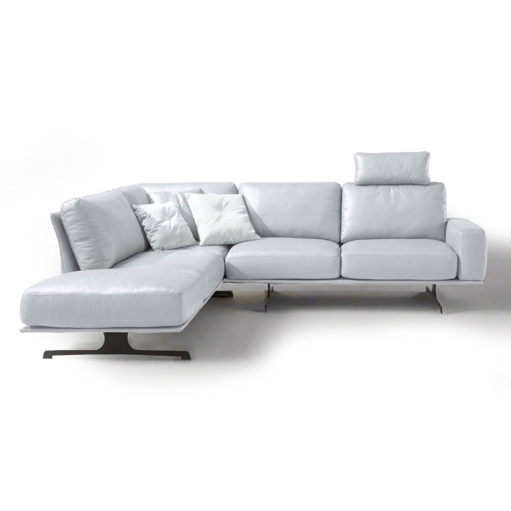 NUVOLARI Full Leather Sectional Sofa - New Trend Concept Left