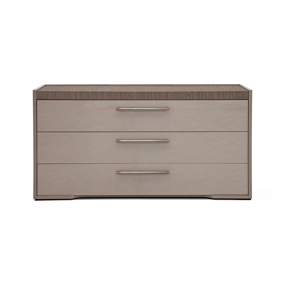 NORA Rope 3 Drawers Taupe Dresser - Status Italy