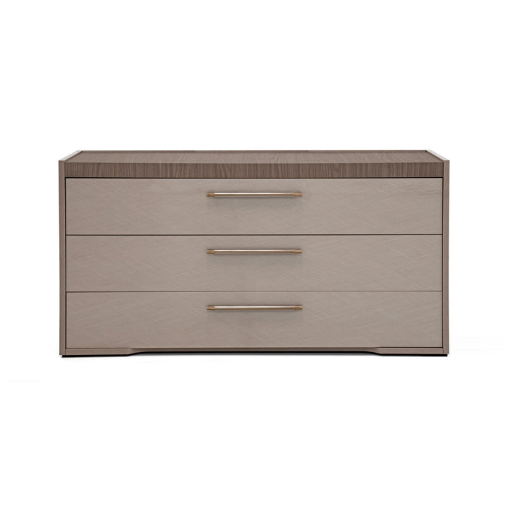 NORA Rope 3 Drawers Taupe Dresser - Status Italy