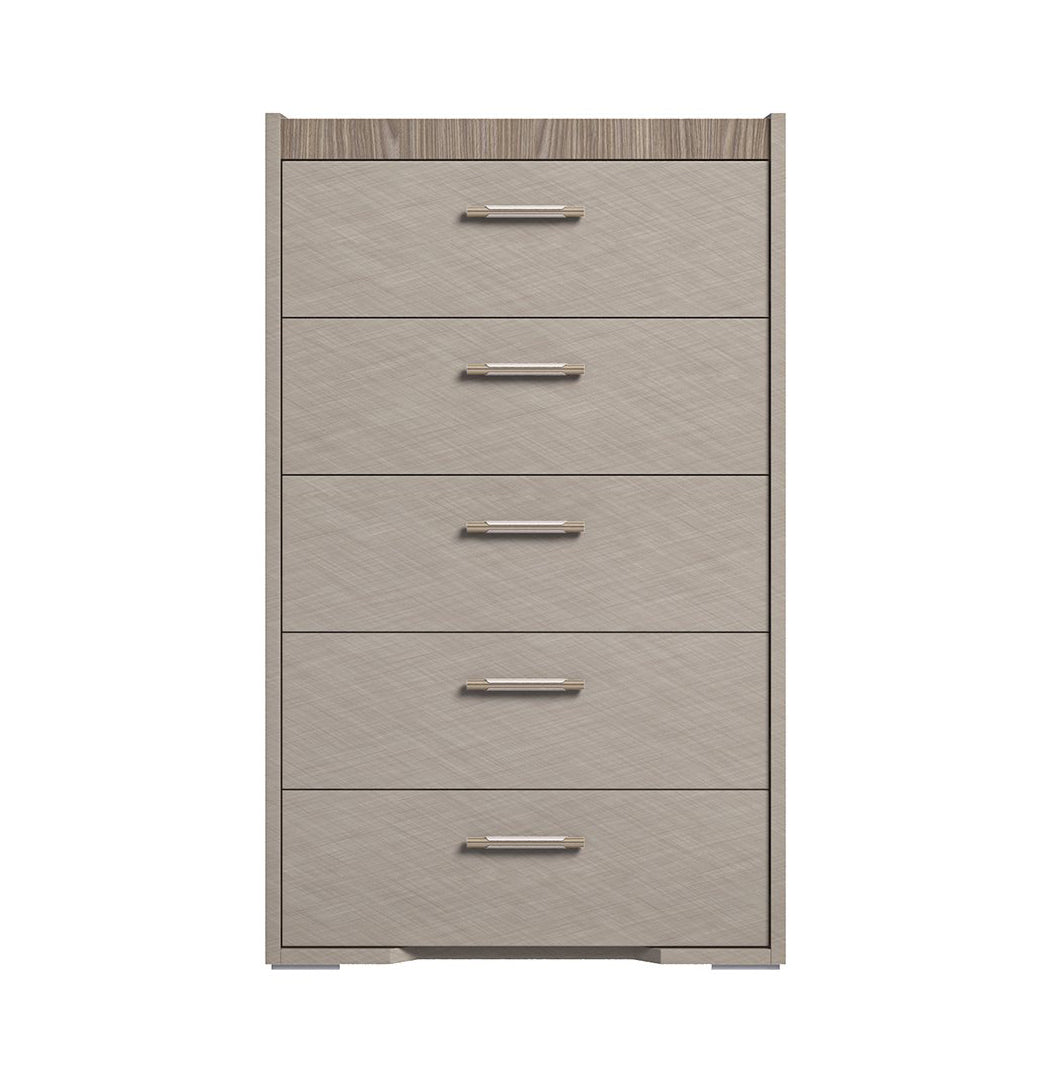 NORA Rope 5 Drawers Taupe Chest - Status Italy